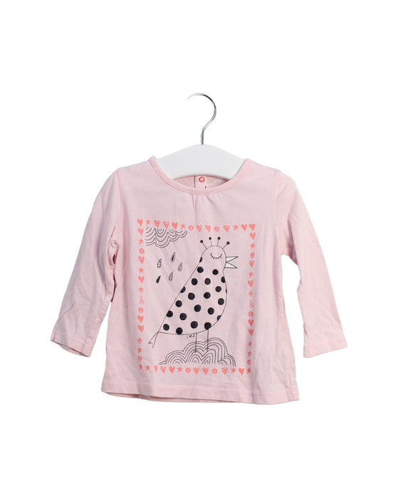 A Pink Long Sleeve Tops from Little Marc Jacobs in size 6-12M for girl. (Front View)
