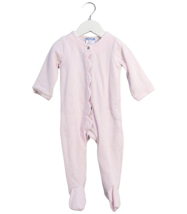 A Pink Long Sleeve Jumpsuits from Jacadi in size 3-6M for girl. (Front View)