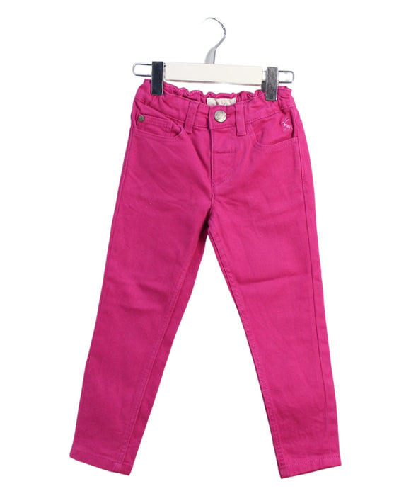 A Pink Jeans from Joules in size 3T for girl. (Front View)