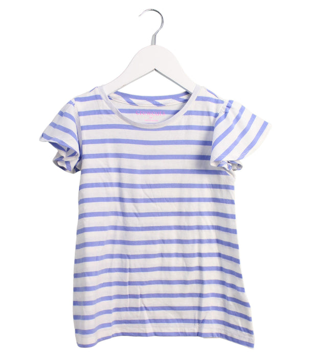 A Blue Short Sleeve Tops from Crewcuts in size 4T for girl. (Front View)