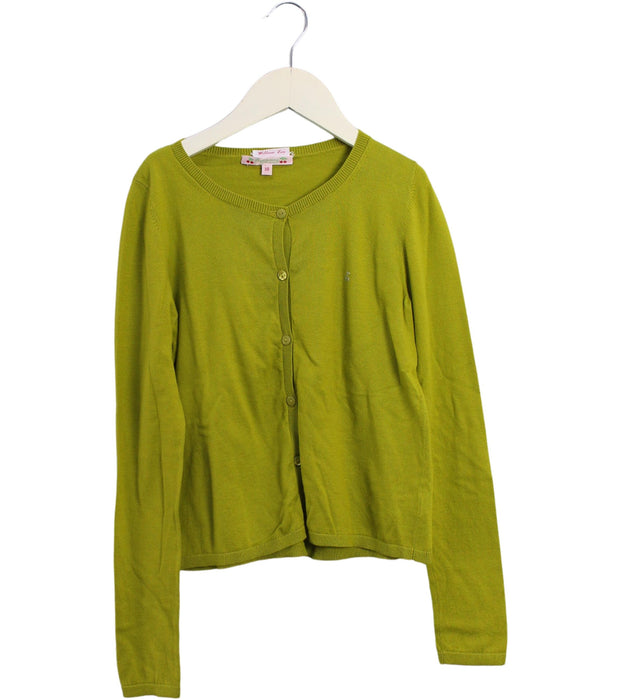 A Green Cardigans from Bonpoint in size 10Y for girl. (Front View)