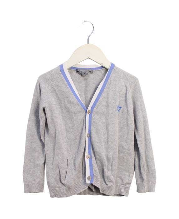 A Grey Cardigans from Bonpoint in size 4T for boy. (Front View)