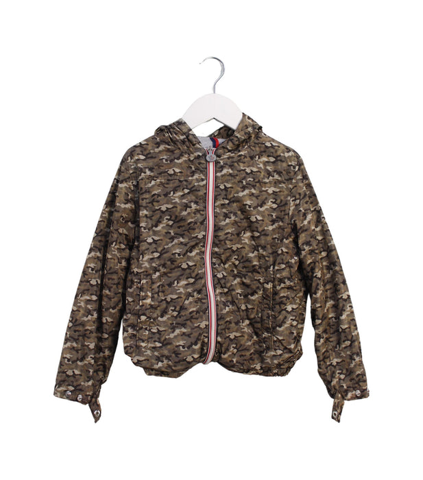 A Brown Lightweight Jackets from Moncler in size 5T for boy. (Front View)