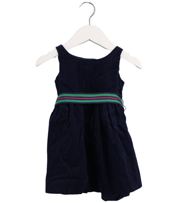 A Navy Dress Sets from Ralph Lauren in size 6-12M for girl. (Front View)