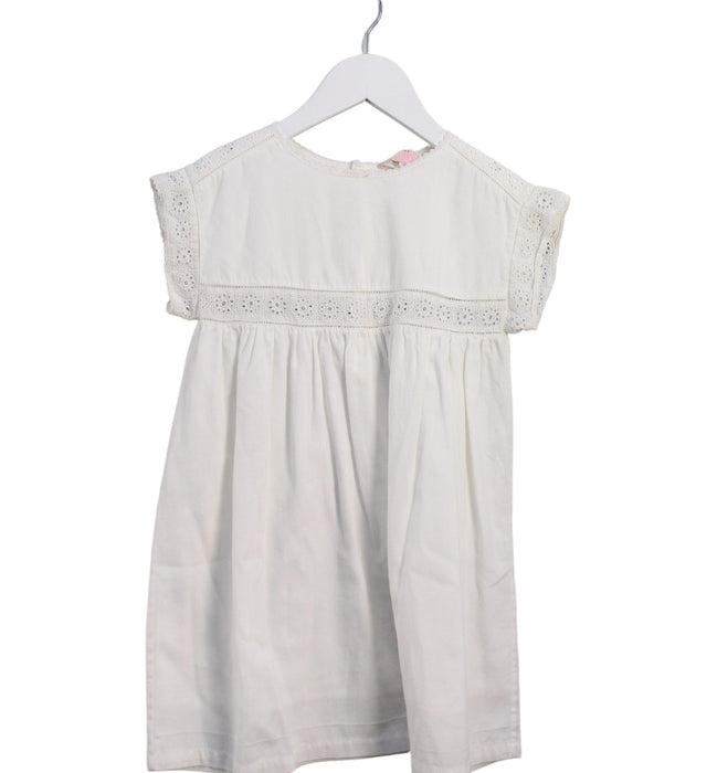 A White Short Sleeve Dresses from Bonpoint in size 3T for girl. (Front View)