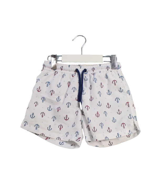 A White Swim Shorts from Sunuva in size 5T for boy. (Front View)
