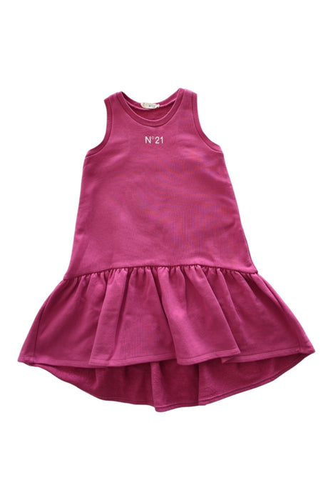 A Pink Sleeveless Dresses from Nº21 in size 6T for girl. (Front View)