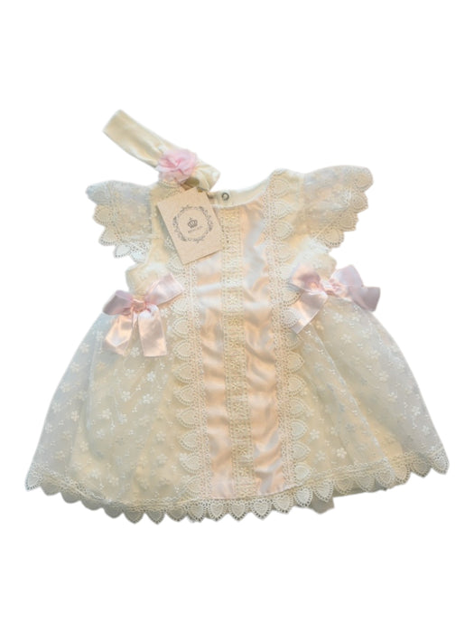 A Ivory Dress Sets from Beau KID in size 12-18M for girl. (Front View)