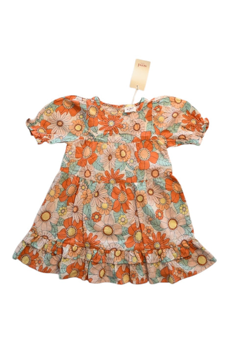 A Multicolour Short Sleeve Dresses from Seed in size 2T for girl. (Front View)
