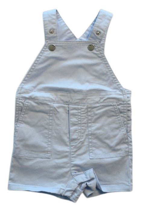 A Blue Overall Shorts from Jacadi in size 6-12M for boy. (Front View)