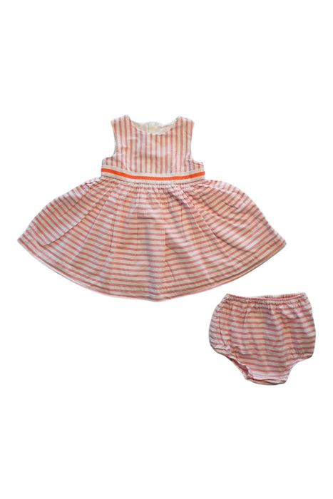 A Pink Dress Sets from Jacadi in size 12-18M for girl. (Front View)