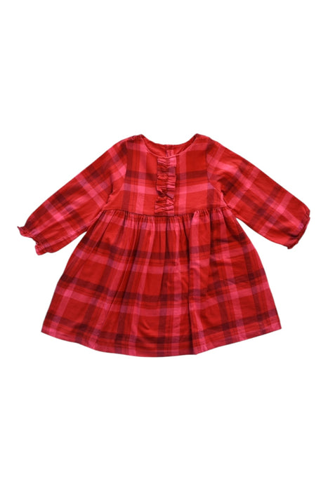 A Red Long Sleeve Dresses from Jacadi in size 18-24M for girl. (Front View)