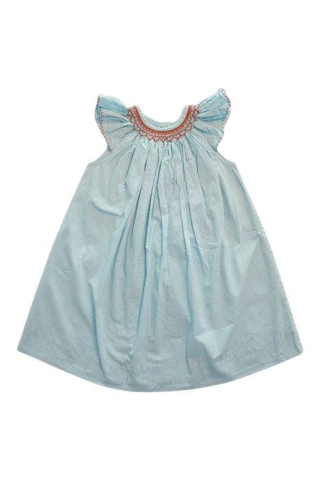 A Blue Sleeveless Dresses from Bella Bliss in size 3T for girl. (Front View)