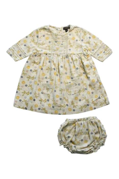 A Multicolour Dress Sets from Velveteen in size 18-24M for girl. (Front View)