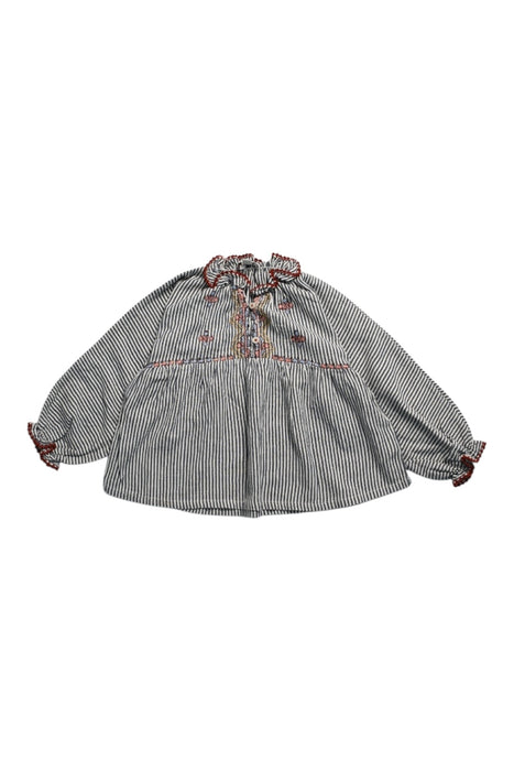 A Grey Long Sleeve Tops from Caramel in size 2T for girl. (Front View)