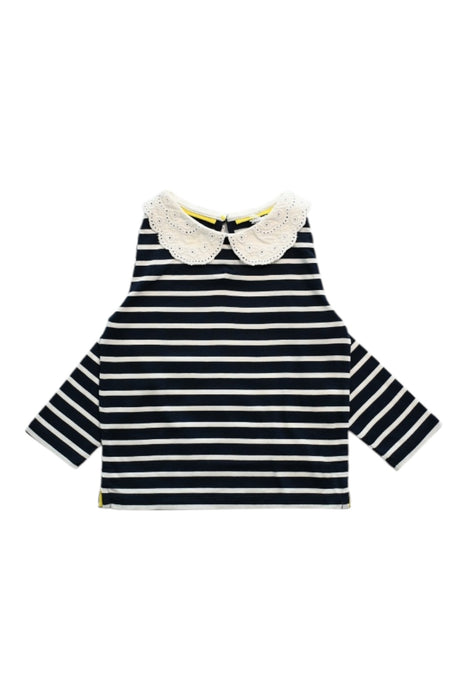 A Navy Long Sleeve Tops from Boden in size 3T for girl. (Front View)