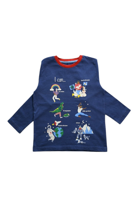 A Blue Long Sleeve T Shirts from Boden in size 6T for boy. (Front View)