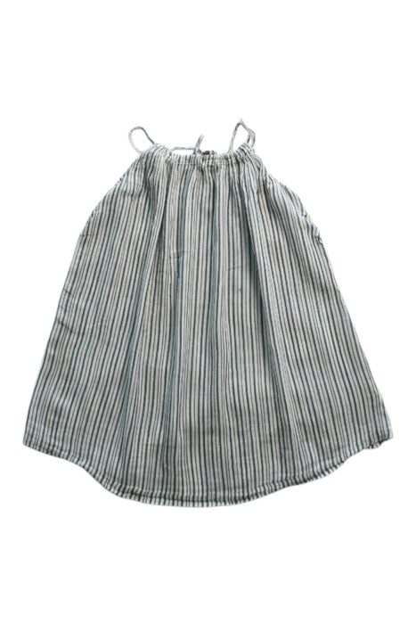 A Blue Sleeveless Dresses from Caramel in size 18-24M for girl. (Front View)