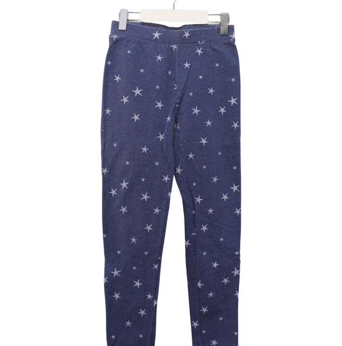 A Blue Leggings from Crewcuts in size 10Y for girl. (Front View)