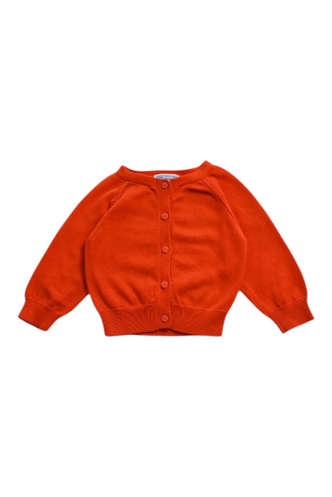 A Orange Cardigans from Jacadi in size 6-12M for girl. (Front View)