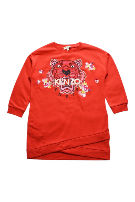 A Red Sweater Dresses from Kenzo in size 6T for girl. (Front View)