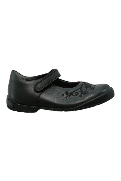 A Black Flats from Start-Rite in size 4T for girl. (Front View)