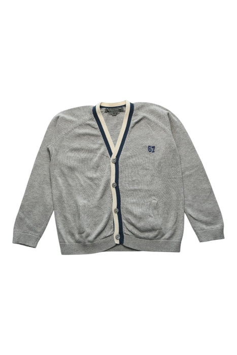 A Grey Cardigans from Bonpoint in size 6T for boy. (Front View)