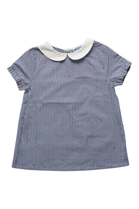 A Blue Short Sleeve Tops from Jacadi in size 8Y for girl. (Front View)