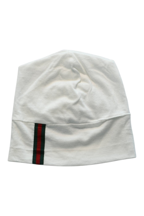 A White Beanies from Gucci in size 0-3M for girl. (Front View)