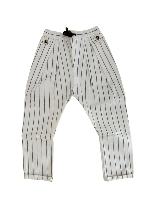 A White Casual Pants from Brunello Cucinelli in size 6T for girl. (Front View)