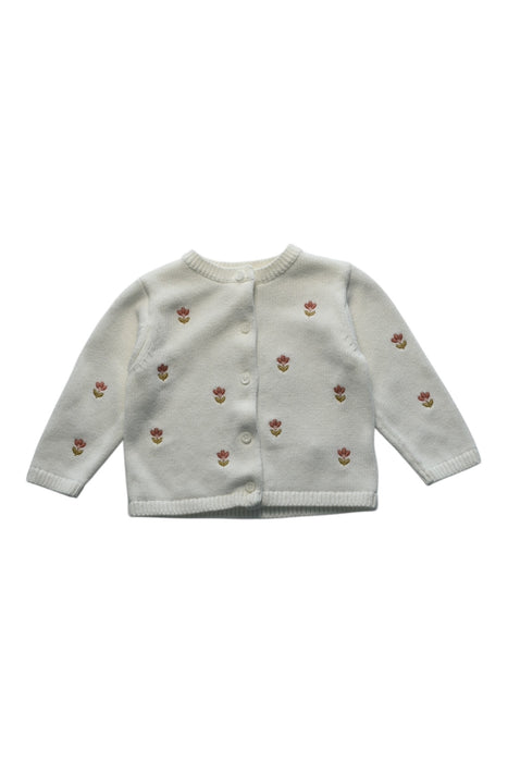 A White Cardigans from Mamas & Papas in size 6-12M for girl. (Front View)