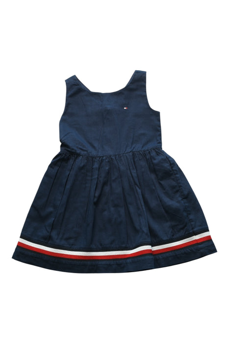 A Navy Sleeveless Dresses from Tommy Hilfiger in size 3T for girl. (Front View)