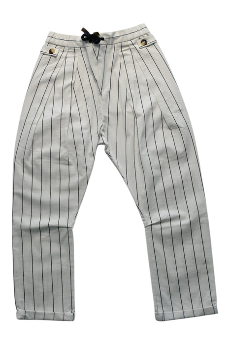 A White Casual Pants from Brunello Cucinelli in size 8Y for girl. (Front View)