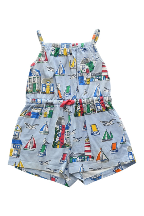 A Multicolour Sleveless Rompers from Boden in size 18-24M for girl. (Front View)