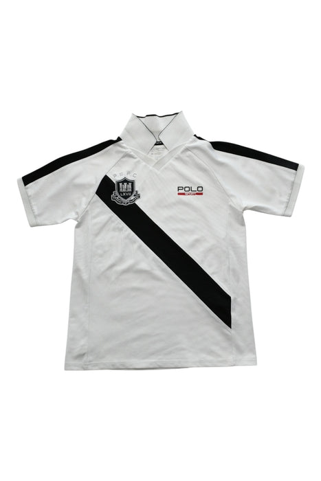A Black Short Sleeve Polos from Polo Ralph Lauren in size 12Y for boy. (Front View)