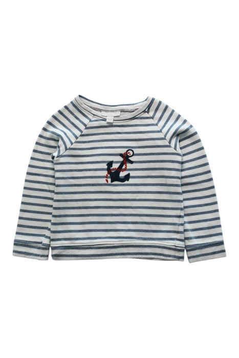A Blue Long Sleeve Tops from The Little White Company in size 4T for boy. (Front View)