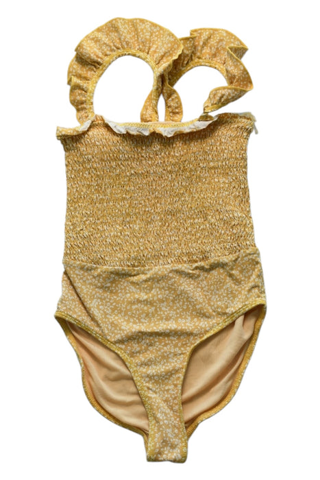 A Yellow Swimsuits from Konges Sløjd in size 4T for girl. (Front View)