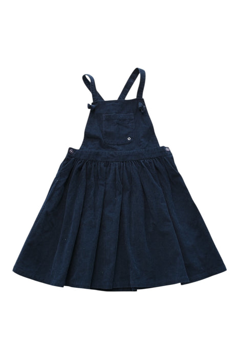 A Navy Overall Dresses from The Little White Company in size 4T for girl. (Front View)