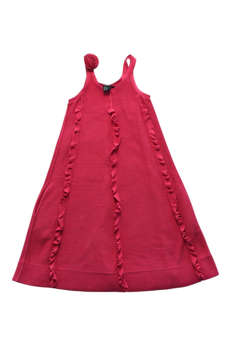 A Red Sleeveless Dresses from Sonia Rykiel H&M in size 6T for girl. (Front View)