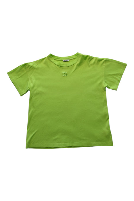 A Green Short Sleeve T Shirts from Dolce & Gabbana in size 9Y for boy. (Front View)