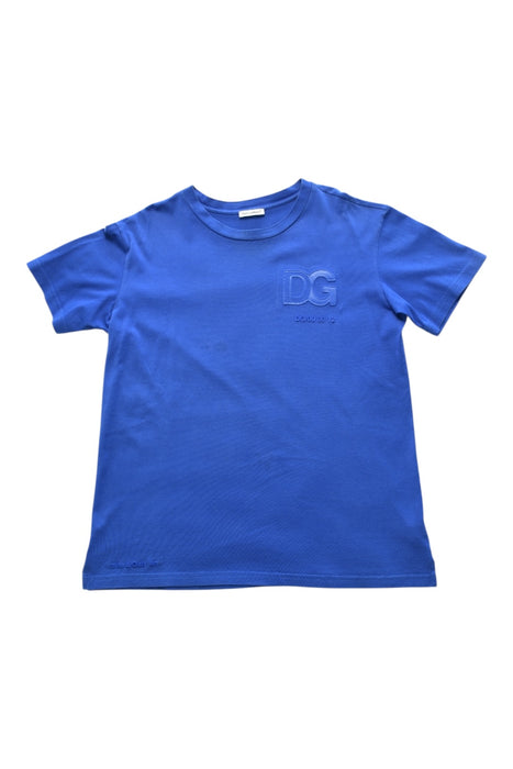 A Blue Short Sleeve T Shirts from Dolce & Gabbana in size 9Y for boy. (Front View)