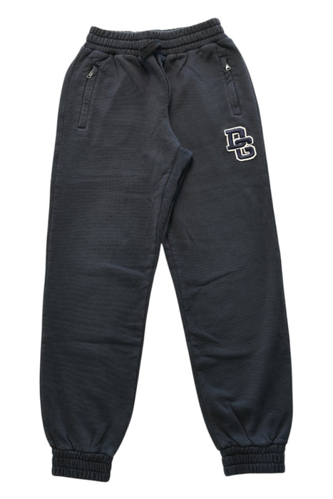 A Black Sweatpants from Dolce & Gabbana in size 9Y for boy. (Front View)