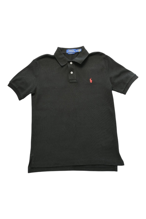 A Black Short Sleeve Polos from Polo Ralph Lauren in size 10Y for boy. (Front View)