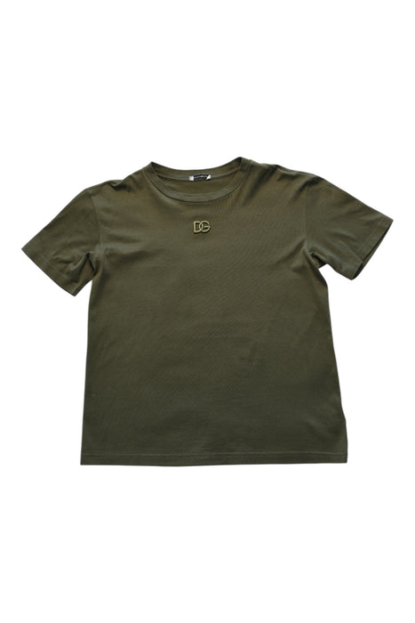 A Green Short Sleeve T Shirts from Dolce & Gabbana in size 9Y for boy. (Front View)