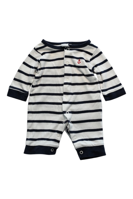 A Navy Long Sleeve Rompers from J by Jasper Conran in size Newborn for boy. (Front View)