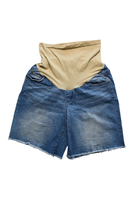 A Blue Shorts from Indigo Blue in size Maternity-S for maternity. (Front View)