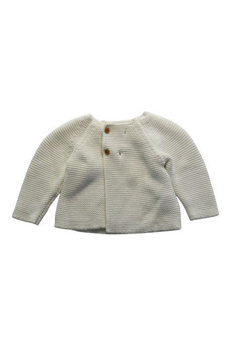 A Beige Cardigans from Bout'Chou in size 6-12M for neutral. (Front View)