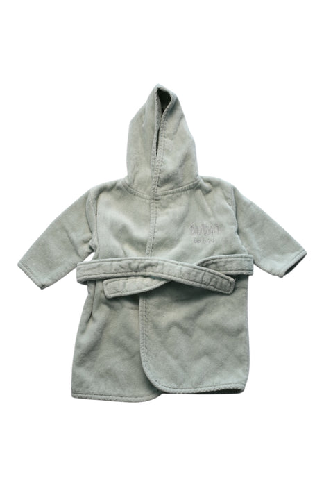 A Green Bathrobes from BAMBAM in size 3-6M for girl. (Front View)