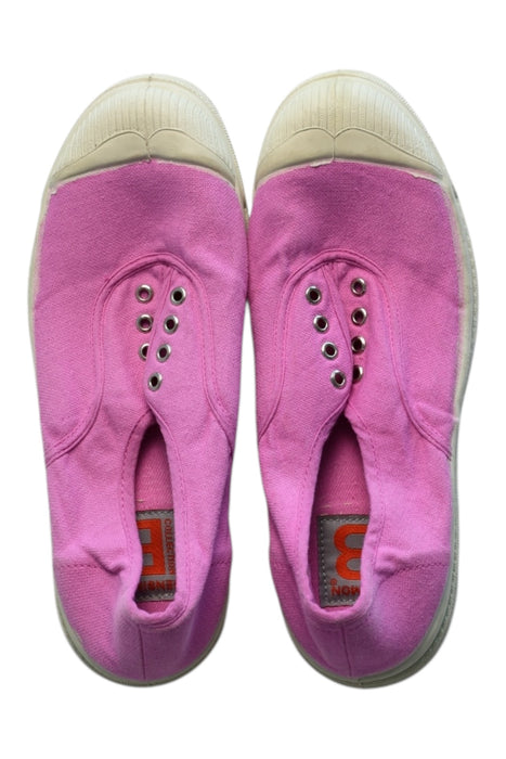 A Pink Slip Ons from Bensimon in size 9Y for girl. (Front View)