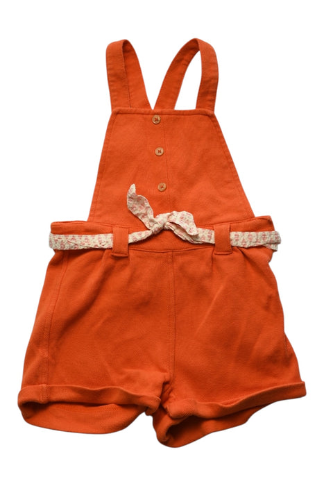A Orange Overall Shorts from Obaibi - Okaidi in size 18-24M for girl. (Front View)